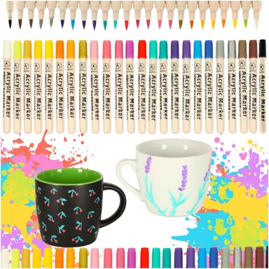 Akrilni markeri za tkaninu i kamen 24 kom