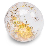 SWIM ESSENTIALS Lopta na napuhavanje Transparent Glitter, 51 cm, prozirna