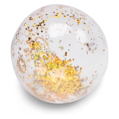 SWIM ESSENTIALS Lopta na napuhavanje Transparent Glitter, 51 cm, prozirna