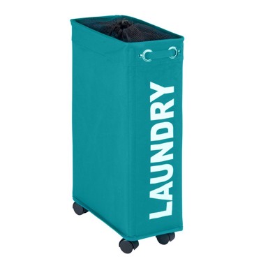 WENKO Košaru za rublje u petrolej plavoj boji Corno, 44,4 l