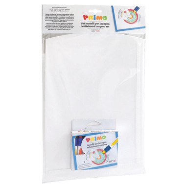 CMP Piši-briši ploča 24 x 31 cm s voštanim bojama, 8 boja, blister
