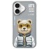 Nimmy Cool&Cute 2.0 Bear maskica za iPhone 16, siva