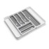 ADDIS Bijeli/sivi plastičan organizator pribora 58, 5 x 41, 5 cm