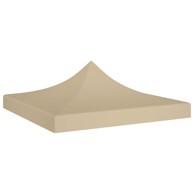 Krov za šator za zabave 3 x 3 m bež 270 g/m²