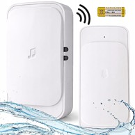 VERKGROUP Bežično elektroničko zvono za vrata, 38 melodija, domet 300 m, bijelo