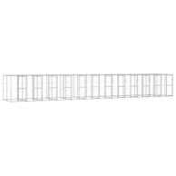 Vanjski kavez za pse od pocinčanog čelika 29,04 m²