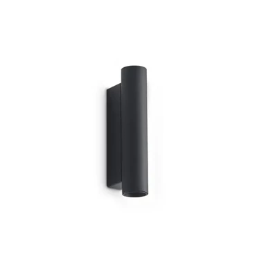 IDEALLUX LED okrugla zidna svjetiljka Look AP2, crna, D30 H150, ON-OFF, 3000 K, ID353333