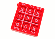 Igra Tic Tac Toe, 4.5 cm, Crvena
