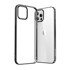 JOYROOM NBS ultra tanka prozirna maskica s metalnim okvirom, iPhone 12 Pro Max, crna