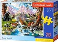 CASTORLAND Puzzle Šumske životinje, 70 kom