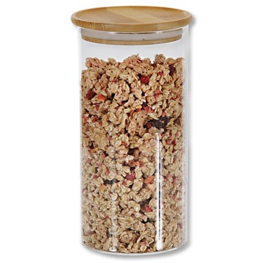 KESPER Posuda za začine, 10x20 cm, staklo i bambus