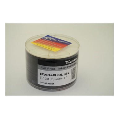 TRAXDATA Optički medij DVD+R 8x Dual Layer Spindle 50 Printable