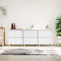 Komode 3 kom bijela 60x35x70cm konstruirano drvo