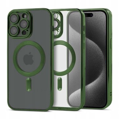 Ojačana futrola Magshine za Apple iPhone 11 Pro Max, za MagSafe + zaštitno staklo, zelena