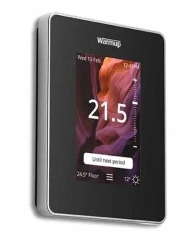 WARMUP Pametni WiFi termostat 7iE, crna