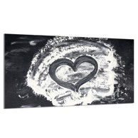 TMK Staklena zaštita za štednjak ili ploču za kuhanje 90x52, srce