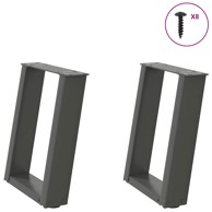 Noge stolića za kavu U-oblika 2 kom antracit 28x(42-43)cm čelik