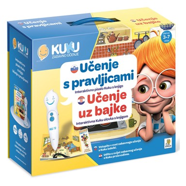 KUKU Interaktivna olovka Kuku s knjigom, Učenje uz bajke