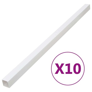 Kanalice za kabele, 50x25 mm, 10 m, PVC, pričvršćivanje vijcima