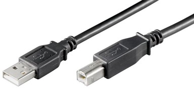 MICROCONNECT USB kabel USB-A na USB-B 2.0 1,8 m, crni