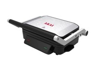 AKAI Toster APA-356, 1200W, preklopni, crno-srebrni