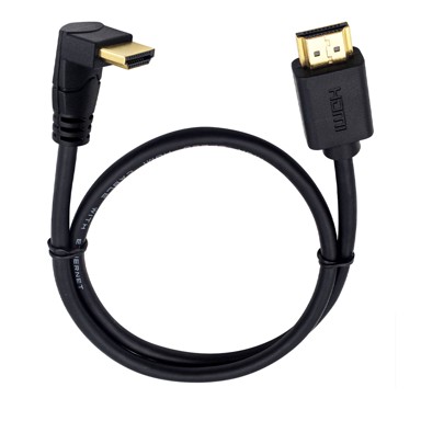 MAXCABLE HDMI kabel, pozlaćeni, kutni, 5 m