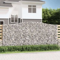 Lučne gabionske košare 3 kom 400 x 30 x 180/200 cm, pocinčano željezo