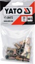 YATO Čelične matice M5 20 komada YT-36472