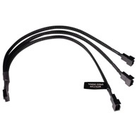 ALPHACOO Kabel Y-splitter 4-pin na 3x 4-pin PWM 30 cm, crni 18680