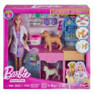 BARBIE Lutka sa setom za igranje veterinara, 15 dijelovi