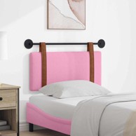 Zidno uzglavlje 100 x 55 x 5 cm, antikni PU, ružičasto