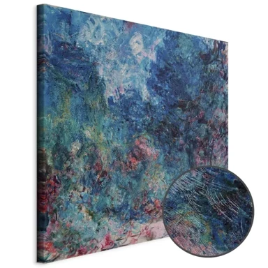 Slika Claude Monet – La maison de l'artiste vue du jardin aux roses, 60x60 cm, Premium Print