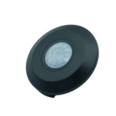 PIR senzor pokreta strop crni okrugli Ø10 cm ultra ravni idealed
