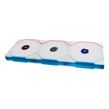 LIAN LI Ventilatori UNI FAN TL Wireless LCD 120 mm Reverse Blade ARGB PWM, 3 kom + kontroler
