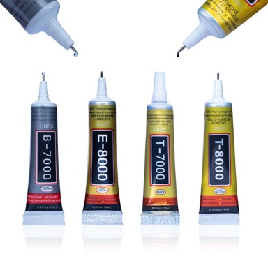 ROSFIX Set univerzalnih ljepila T-8000, T-7000, B-7000 i E-8000, 4 x 15 ml