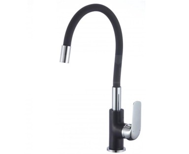 HYDROLAND Kuhinjska slavina, s pokretnom cijevi, crna
