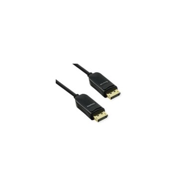 ROLINE Kabel DisplayPort v1.4 (AOC) M/M, 20 m, crni