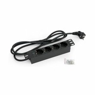 TRITON Razdjelnik 4x220V, 250 mm, aluminij, crna