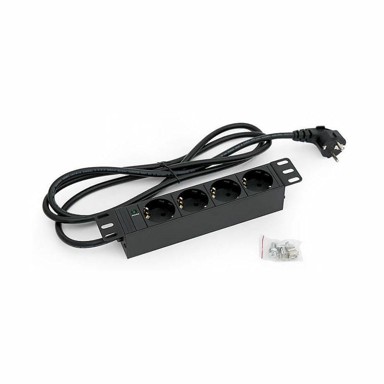 TRITON Razdjelnik 4x220V, 250 mm, aluminij, crna