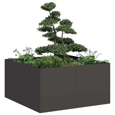 Sadilica crna 80x80x40 cm od hladno valjanog čelika