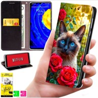 BLUEMOON Futrola tipa novčanik za Xiaomi Redmi 15 4G / 5G 169 mm - maskica s otiskom + 9H staklo