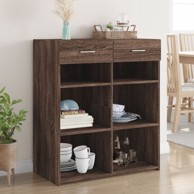 Komoda boja smeđeg hrasta 80x42,5x93 cm od konstruiranog drva