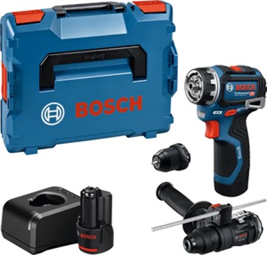 BOSCH Odvijač GSR 12V-32, akumulatorski, 12 V, 2 × 2,0 Ah, GAL 12V-20, GFA 12-M, GFA 12-H, L-BOXX