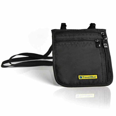 TRAVEL BLUE Torbica za dokumente Ultra Slim 124, crna