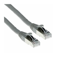 NAVIATEC Patch kabel Cat6A S/FTP NVT-CAT6A-S501, 26AWG, LSZH, 0,5 m, sivi