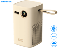 BYINTEK Prijenosni projektor Magic X1, DLP, 3840 x 2160, 400 ANSI lumena, bež
