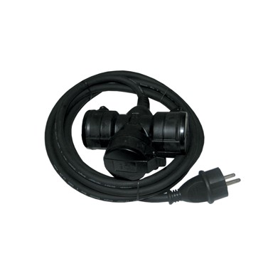 WERTOR Kabel produžni vrtni trostruki 3m IP44
