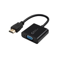 HDMI na VGA adapter, muški na ženski, crna