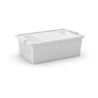 KIS Bijela plastična kutija za pohranu s poklopcem 55x35x19 cm Bi-Box M 