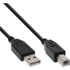 INLINE USB-A na USB-B kabel 34557X, USB 2.0, 7 m, crni